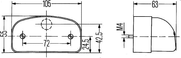 Valstybinio numerio apšvietimas — HELLA 2KA 001 386-281