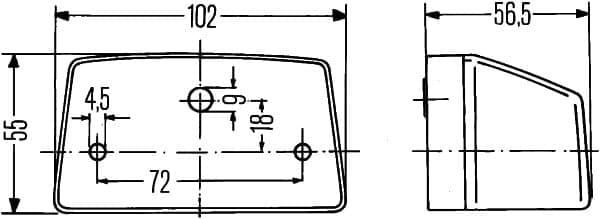 HELLA 2KA 003 389-061 Valstybinio numerio apšvietimas