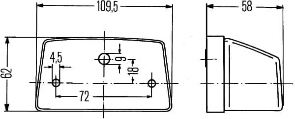 HELLA 2KA 003 389-211 Valstybinio numerio apšvietimas