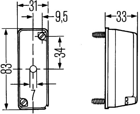 HELLA 2XS 003 168-071 Gabaritų lemputė