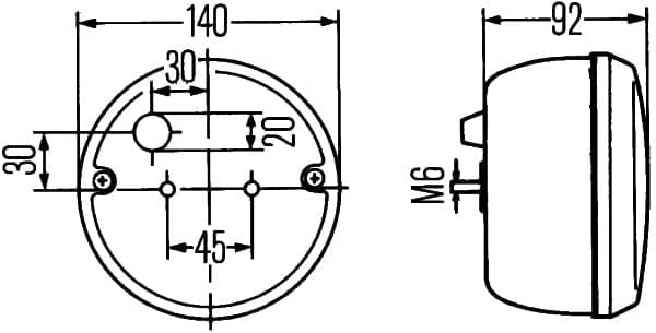 Atbulinės eigos žibintas — HELLA 2ZR 001 423-001