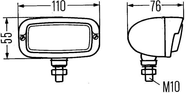 HELLA 2ZR 001 193-011 Atbulinės eigos žibintas