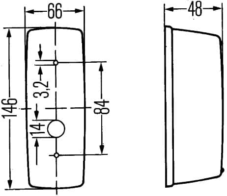 HELLA 2BA 001 277-021 Posūkio žibintas