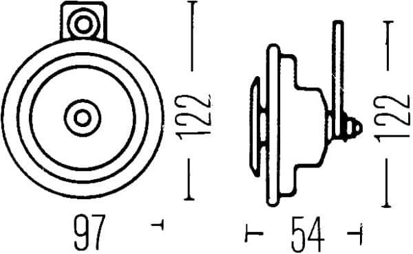 HELLA 3AL 002 952-887 Garsinis signalas