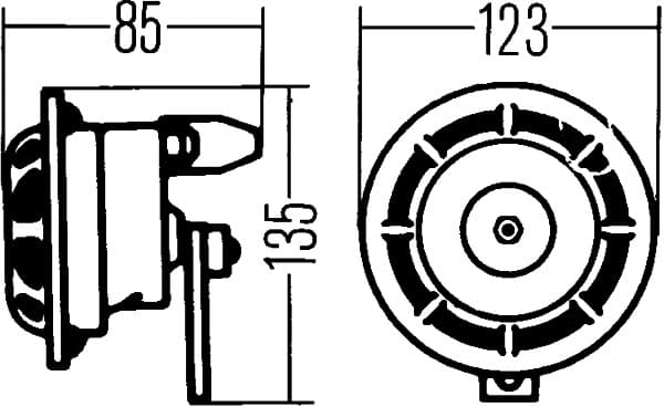 Garsinis signalas — HELLA 3AG 003 399-101