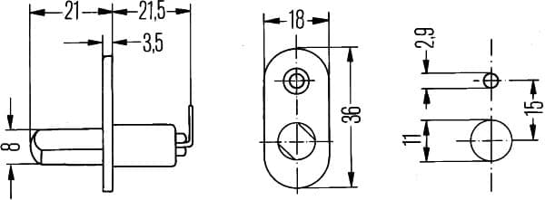 HELLA 6ZF 005 388-001 Jungiklis, durų kontaktas