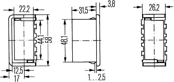 Jungiklio laikiklis — HELLA 8HG 716 734-001