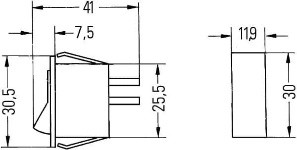 HELLA 6EH 004 406-001 Jungiklis