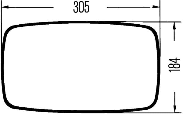 HELLA 8SB 003 614-001 Šoninis veidrodėlis