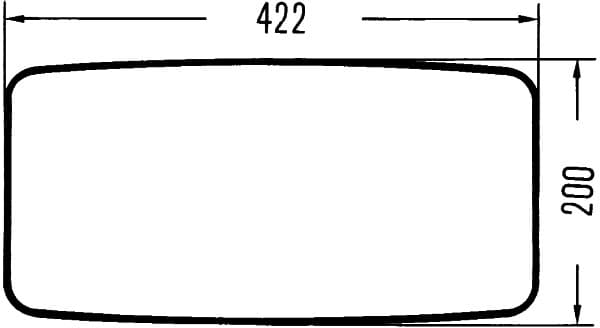 HELLA 8SB 501 081-031 Šoninis veidrodėlis
