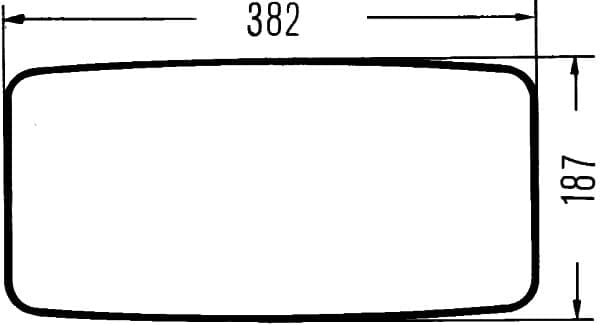 HELLA 8SB 003 290-001 Šoninis veidrodėlis
