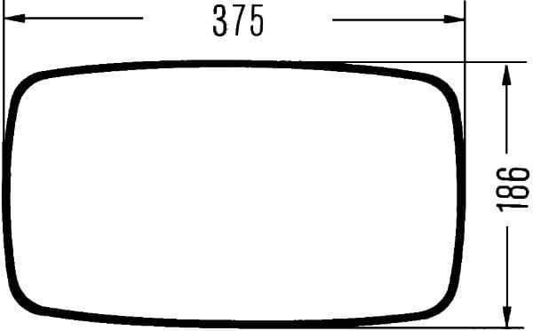 HELLA 8SB 501 156-021 Šoninis veidrodėlis
