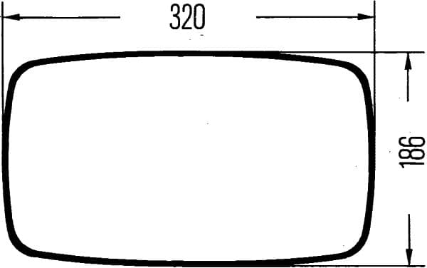 HELLA 8SB 560 991-061 Šoninis veidrodėlis