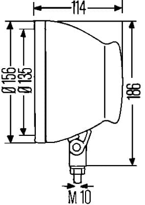 HELLA 9BG 127 179-001 Korpusas, priekinis žibintas
