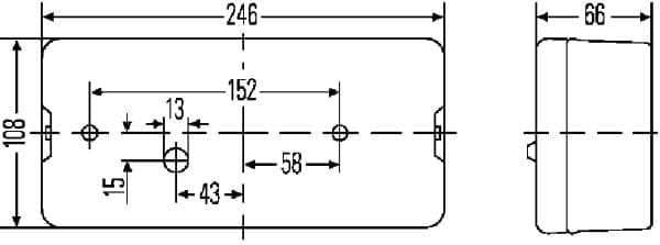 Kombinuotas galinis žibintas — HELLA 2SL 007 547-061