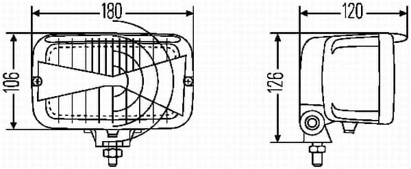 HELLA 1AB 007 145-001 Priekinis žibintas