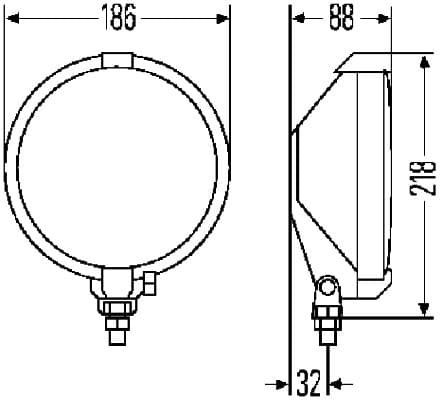 HELLA 1F7 004 700-151 Prožektorius