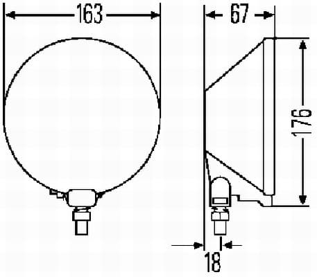 HELLA 1F4 005 750-101 Prožektorius