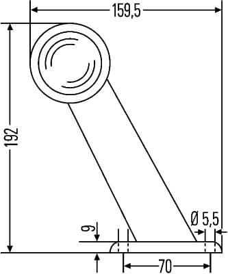 HELLA 2XS 955 232-017 Gabaritų lemputė