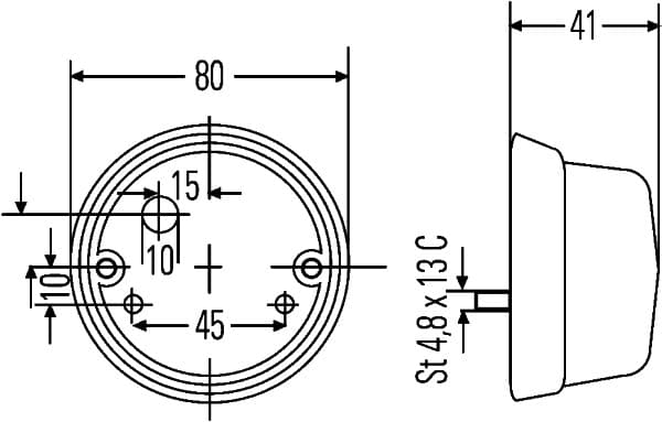 HELLA 2ZR 001 421-101 Atbulinės eigos žibintas