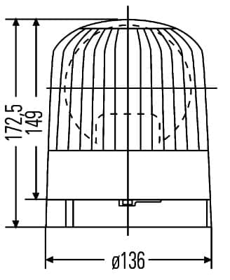 HELLA 2RL 007 552-011 Besisukantis švyturėlis
