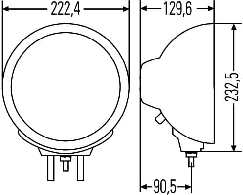 HELLA 1F8 007 560-011 Prožektorius