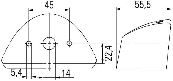 HELLA 2KA 007 929-001 Valstybinio numerio apšvietimas
