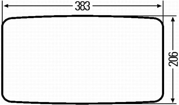 HELLA 8SB 501 325-002 Šoninis veidrodėlis