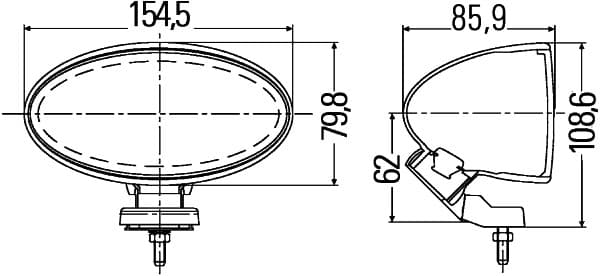 HELLA 1NA 007 891-041 Rūko žibintas