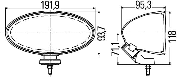 HELLA 1FB 007 892-071 Prožektorius