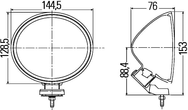 HELLA 1F4 007 893-021 Prožektorius