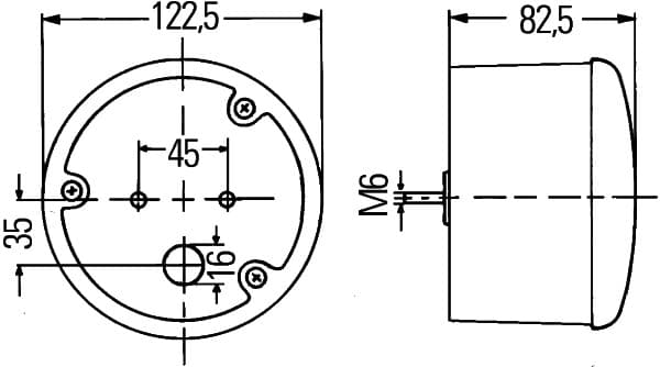 Galinis žibintas — HELLA 2SD 964 169-111