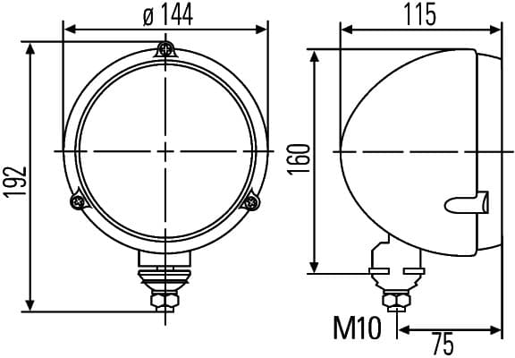 HELLA 1A3 996 162-331 Priekinis žibintas