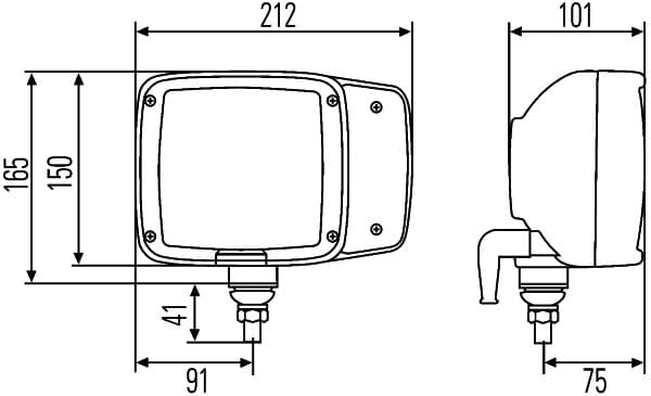 HELLA 1SA 996 120-011 Priekinis žibintas