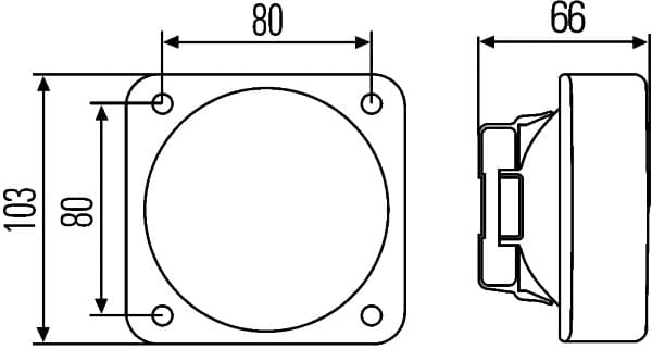 HELLA 1GA 996 020-001 Darbinė šviesa