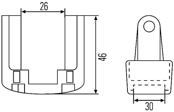 HELLA 8HG 990 263-001 Laikiklis
