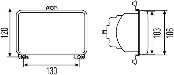 HELLA 1AB 008 888-051 Priekinis žibintas