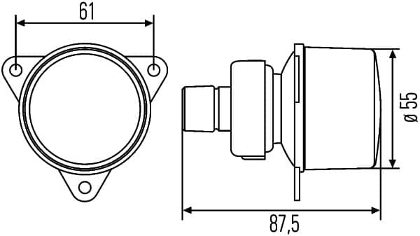 Atbulinės eigos žibintas — HELLA 2ZR 008 221-157