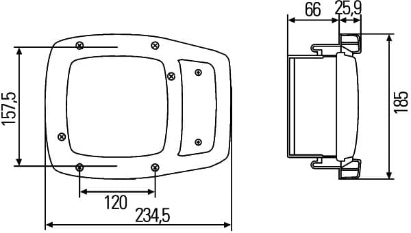 HELLA 1SA 996 120-311 Priekinis žibintas