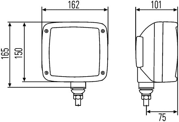 HELLA 1SA 996 120-801 Priekinis žibintas