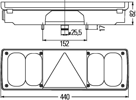 Kombinuotas galinis žibintas — HELLA 2VP 340 450-031