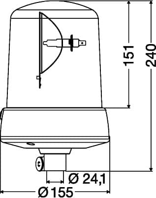 HELLA 2RL 008 063-111 Besisukantis švyturėlis