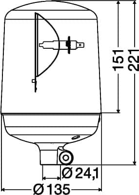 HELLA 2RL 008 060-001 Besisukantis švyturėlis