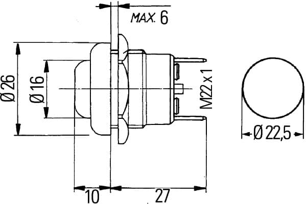 HELLA 6JF 001 571-131 Uždegimo jungiklis