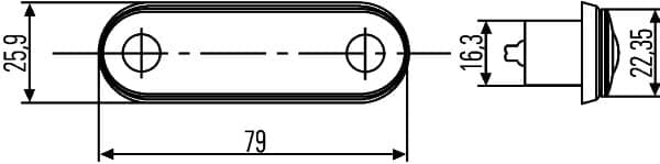 HELLA 2PF 959 590-202 Atšvaitas