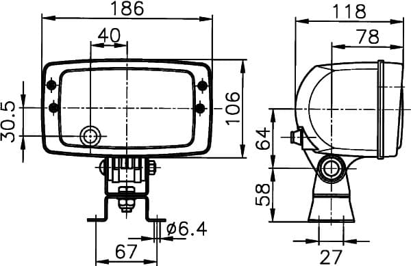 HELLA 1AB 996 213-001 Priekinis žibintas