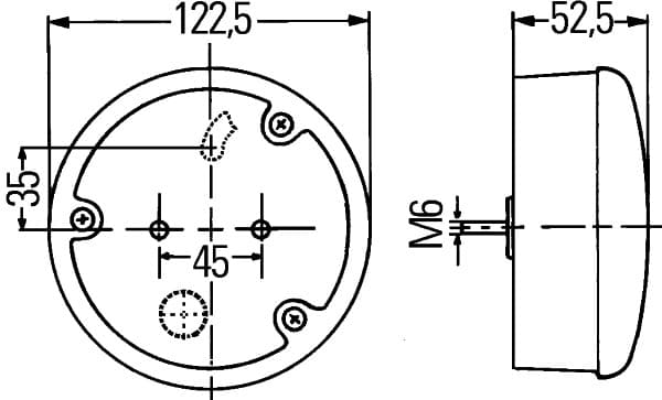 Atbulinės eigos žibintas — HELLA 2ZR 964 169-361