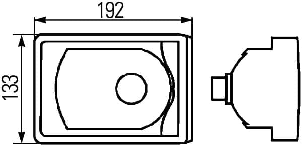 HELLA 2ZR 008 805-041 Atbulinės eigos žibintas
