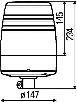 HELLA 2RL 008 967-011 Besisukantis švyturėlis