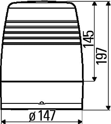 HELLA 2RL 008 966-001 Besisukantis švyturėlis